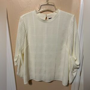 Elegant Cream Women's Top